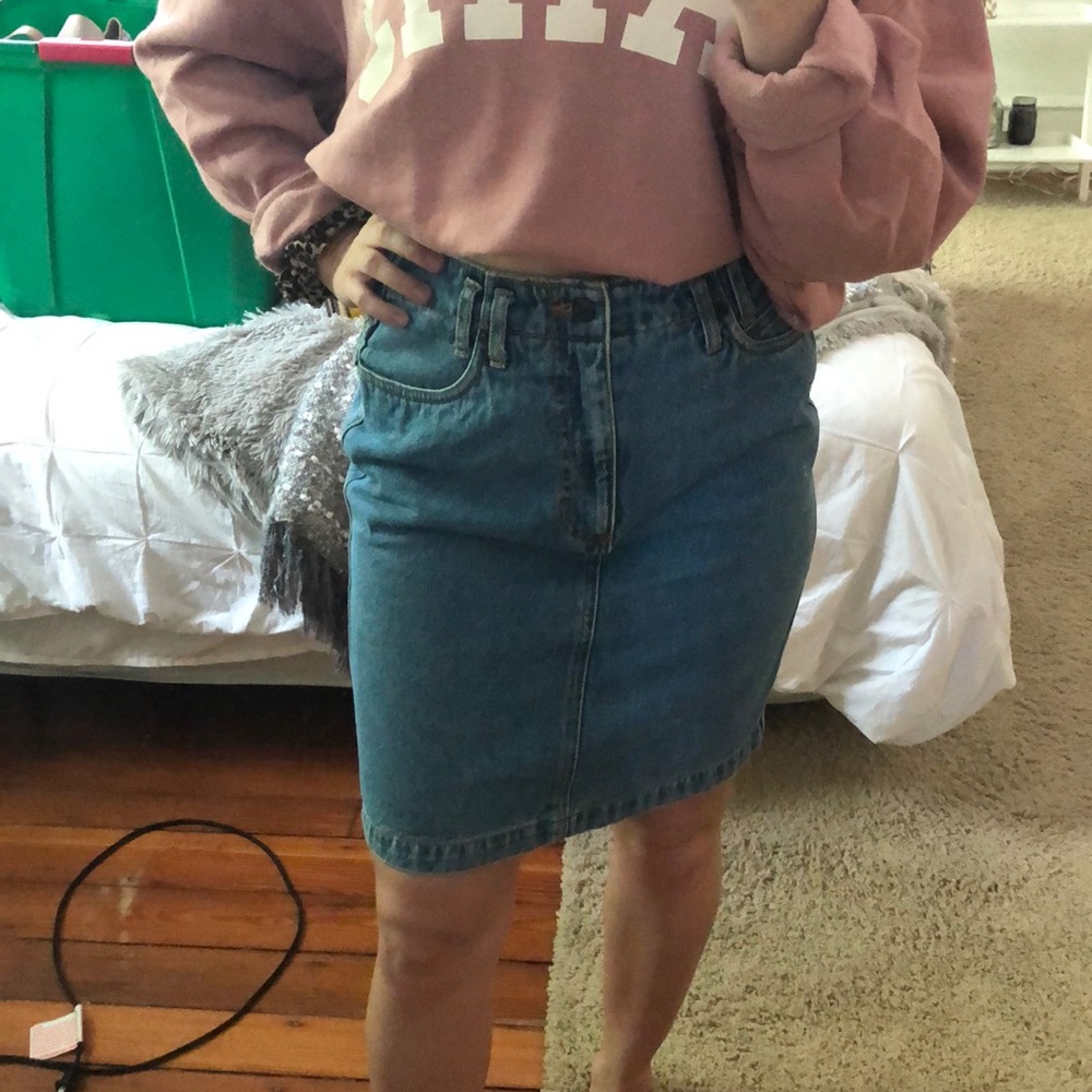Vintage Disney Minnie Mouse Denim Pencil Skirt - Picture 8 of 8